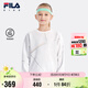 FILA【智能溫控】斐樂兒童保暖衛(wèi)衣秋冬女中大童套頭上衣