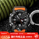 卡西歐（CASIO）小泥王三代碳纖維手表男戶外防水防泥登山表GG-B100-1A/1A9 GG-B100-1A9熔巖橙