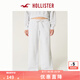 HOLLISTER25春夏baggy慵懶歐若風(fēng)運(yùn)動(dòng)衛(wèi)褲長(zhǎng)褲女裝KI347-5022 淺灰色 M (74A)短版