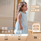 戴維貝拉（DAVE＆BELLA）女童針織連衣裙2025夏季新款洋氣女寶寶公主裙甜美兒童裙子童裙 淺藍(lán)色【現(xiàn)貨】 80 cm（建議身高73-80cm）