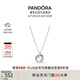潘多拉（PANDORA）親情永恒吊墜項(xiàng)鏈頸飾925銀三枚圓環(huán)送母親七夕情人節(jié)禮物送女友