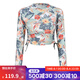 迪卡儂（DECATHLON）潛水服女溫泉潛水衣水母衣水母服沖浪服大碼女裝防曬泳衣彈性SBT 繁花綠-上衣 L