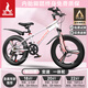 鳳凰山地自行車男女變速山地車碟剎青少年兒童自行車學(xué)生單車 星際 粉白【變速+三刀輪】 22寸【適合130-170cm】