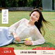 茵曼（INMAN）【天絲】茵曼彩扣白針織開衫女2025年夏季新款淡人穿搭鏤空薄罩衫 白色 M