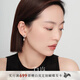 白嵐水滴耳釘女S925銀耳飾時(shí)尚潮流設(shè)計(jì)感優(yōu)雅氣質(zhì)生日禮物送老婆 S925銀