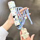 炫戴（XUANDAI）適用大疆Osmo pocket3保護(hù)殼可愛(ài)掛繩云臺(tái)相機(jī)身硅膠保護(hù)套pocket3鏡頭套單機(jī)套裝防刮配件 【天空藍(lán)】單機(jī)版硅膠套+毛絨掛件+天藍(lán)掛繩/送貼紙 適用：大疆Osmo P
