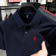POLO SPORT美國拉夫勞倫奧萊品牌折扣保羅短袖T恤男棉夏季新款刺繡馬標polo 藏青[100％純棉] L-170[適合120-140斤] 均碼