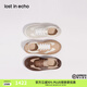 lost in echo2025秋冬新款時(shí)尚復(fù)古手工布洛克真皮厚底休閑運(yùn)動(dòng)鞋 灰色 38