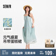 森馬（Semir）連衣裙女條紋蛋糕裙甜美元?dú)?025夏度假風(fēng)蕾絲吊帶裙109325114029