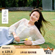 茵曼（INMAN）【天絲】茵曼彩扣白針織開衫女2025年夏季新款淡人穿搭鏤空薄罩衫 白色 M