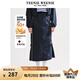 Teenie Weenie【UPF50+原紗防曬】小熊潮流輕薄中長開叉半裙魚尾裙 藏青色 S