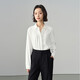 伯德小姐藍色短袖襯衫女裝夏季職業(yè)面試穿搭正裝上衣通勤內搭襯衣 CSB01 白色長(cháng)袖【抗皺垂順】四季款 2XL -適合130-140斤可穿
