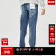 杰克·瓊斯（JACK&JONES）25年男裝潮流修身直筒彈力休閑百搭深色牛仔褲長褲子男士四季男褲 中藍牛仔135常規(guī) 33 180 W33/L32
