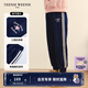 Teenie Weenie Kids小熊童裝24秋季女童百搭休閑條紋長(zhǎng)褲針織褲 藏青色 150 cm