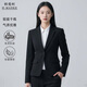 韓曼柯（HANMANKE）西裝外套女商務(wù)面試職業(yè)正裝通勤女裝黑色西服外套小個(gè)子氣質(zhì)套裝