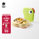 babycare寶寶自主進(jìn)食餐盤嬰幼兒不銹鋼分格兒童餐具-光電青