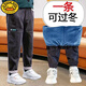G.DUCKKIDS童裝男童加絨加厚牛仔褲冬裝兒童一體絨中大童男孩加絨褲秋冬褲子 大兜款冬款加絨 160 cm年齡適合11-12歲小孩子