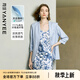 顏域藍(lán)色薄款小西裝女2025夏季新款通勤職業(yè)顯瘦修身西服短外套女 淺藍(lán) L