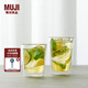 無印良品（MUJI）耐熱玻璃 雙層水杯 玻璃杯杯子 家用 260ml