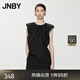 江南布衣（JNBY）夏季女裝襯衫花苞褶皺圓領(lǐng)女簡(jiǎn)約設計感5O4213820 001/本黑 M