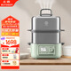 北鼎（Buydeem）【國家補(bǔ)貼】電蒸鍋家用蒸燉鍋不銹鋼電燉鍋 大容量全自動預(yù)約多用途鍋多功能多層【G68淺杉綠】