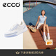 愛步（ECCO）25年新款休閑鞋女 百搭平底鞋簡約球鞋板鞋休閑運動鞋 街頭272813 天空藍/白色27281360681 38