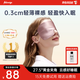 艾比真絲眼罩睡眠遮光100%蠶絲掛耳輕薄透氣睡覺助眠緩解疲勞午睡午休 超薄透氣【極光粉真絲眼罩】