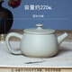 茗垚【云南建水發(fā)貨】手工白泥漢瓦茶壺云南特產(chǎn)紫陶養生壺精品茶壺 精品白泥漢瓦壺約 220ml