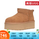 UGG美版秋冬女款保暖加厚底迷你短筒雪地靴1135092 CHE-栗色 38