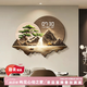 嶼見爾現(xiàn)代輕奢餐廳裝飾畫萬年歷大氣山水畫客廳鐘表掛畫高級感飯廳壁畫 A款-流水生財 160*120cm 無框畫【高清晶瓷+ 數(shù)顯屏】 UV精雕+數(shù)顯充電寶