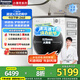 松下（Panasonic）滾筒洗衣機全自動超薄10公斤洗烘一體機【小薄荷SD旗艦款】納諾怡護衣 光動銀除菌除螨泡沫凈智投 XQG100-83TA5