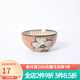 玉泉 韓式手繪碗碟米飯碗單個(gè)大面碗陶瓷餐具家用 韓式4.8英寸碗粉色