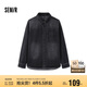 森馬長(zhǎng)袖襯衫男秋季時(shí)尚復(fù)古不規(guī)則牛仔上衣寬松潮109524105105