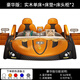 DeRUCCI HOME慕思實(shí)木兒童床男孩1.5m小孩男童房汽車(chē)床卡通帶護欄單人跑車(chē)皮床 法拉利豪華版單床+床墊+床頭柜* 1800mm*2000mm不帶