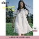 DZZIT【爆款補(bǔ)單】地素法式蕾絲連衣裙夏新款白色泡泡袖度假風(fēng)裙子 白色 XS