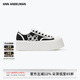 ANN ANDELMAN【陳麗君同款】Classic Court厚底增高帆布鞋女休閑鞋 黑色 （跟高5cm） 37