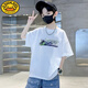 G.DUCKKIDS男童夏裝短袖T恤2024新款兒童裝夏季t恤男孩中大童純棉半袖潮牌 白色 150 cm(150cm)
