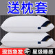 南極人（home）枕頭一套一芯家用枕芯一對裝帶枕套護頸枕深度睡眠專(zhuān)用男士頸椎枕 白色單邊+枕套 【一對裝】