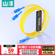 山澤(SAMZHE)電信級分光器 1分2 單模方頭SC/UPC拉錐式 一分二尾纖分路器 SZ-FGQ02C