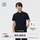 KOLON SPORT/可隆戶外POLO衫 男子防曬UPF50+接觸涼感壓膠短袖 LHPT5AN185-BK 黑色 XL 180/100A
