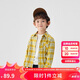 巴拉巴拉童裝兒童襯衫2025女童男童上衣格紋襯衣春裝親子百搭209125102201