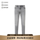 VERSACE JEANS COUTURE范思哲 新品 男士復古修身版牛仔褲長褲男裝 75GAB5D2 CDW63 915 淺灰色LOGO刺繡 32