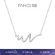 Fanci范琦范琦怦然心動(dòng)項(xiàng)鏈女波浪曲線鎖骨鏈生日七夕情人節(jié)禮物送女友 怦然心動(dòng)項(xiàng)鏈-銀白