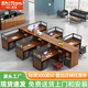 時(shí)仁（ShiRen）辦公桌組合辦公家具財(cái)務(wù)辦公桌公司屏風(fēng)職員工位簡(jiǎn)約現(xiàn)代辦公室 干型六人位【帶柜不帶椅】