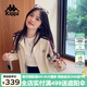 卡帕（Kappa）背靠背運(yùn)動(dòng)外套女2025新款復(fù)古針織撞色開衫衛(wèi)衣女款潮K0E62WK01D