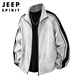JEEP SPIRIT吉普外套男士夾克男裝秋冬季休閑高端風(fēng)運(yùn)動(dòng)高級(jí)感痞帥立領(lǐng)衣服