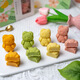 海藻糖綠豆糕卡通小熊綠豆冰糕親子活動(dòng)傳統(tǒng)中式糕點(diǎn)甜品禮盒裝 【禮盒裝】8枚混合（淺綠色）