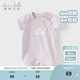 戴維貝拉（DAVE＆BELLA）夏天薄款嬰兒衣服新生兒夏季短袖連體衣嬰幼兒包屁衣寶寶空調(diào)服裝 紫色DB2235928-A 80cm （建議身高73-80cm）