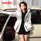鴨鴨（YAYA）佟麗婭同款派克羽絨服女冬季顯瘦連帽短款百搭派克服沖鋒外套
