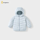 童泰（TONGTAI）寶寶羽絨服冬季嬰兒衣服外出連帽鴨絨外套兒童三防上衣藍色100cm